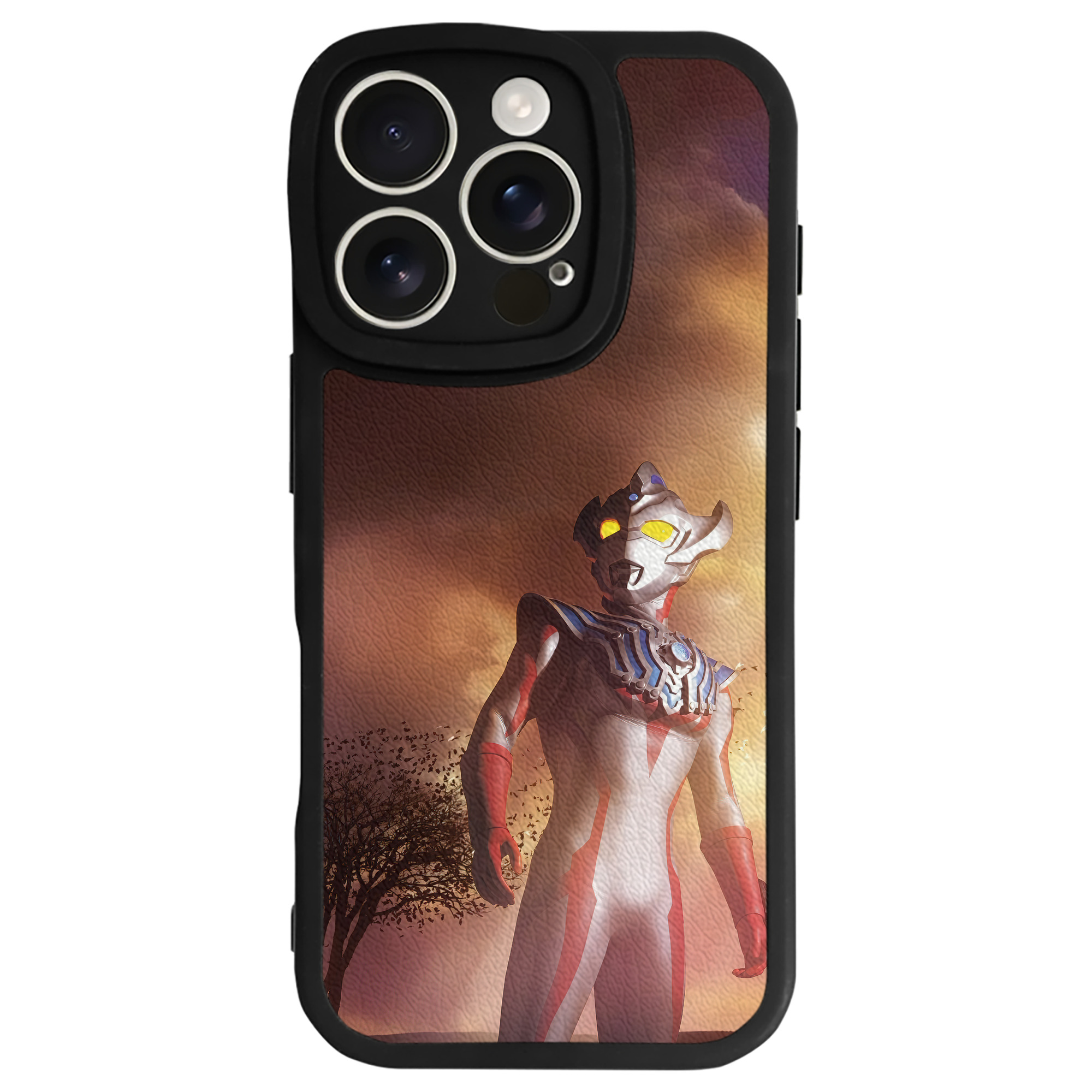 （画像用） ウルトラマン Ultraman 【iPhone 16シリーズ対応】シリコンスマホケース（レザー調） 材質：シリコン